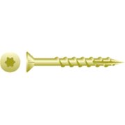 STRONG-POINT Wood Screw, #8, 2 in, Zinc Yellow Stainless Steel Flat Head Torx Drive XT820Y